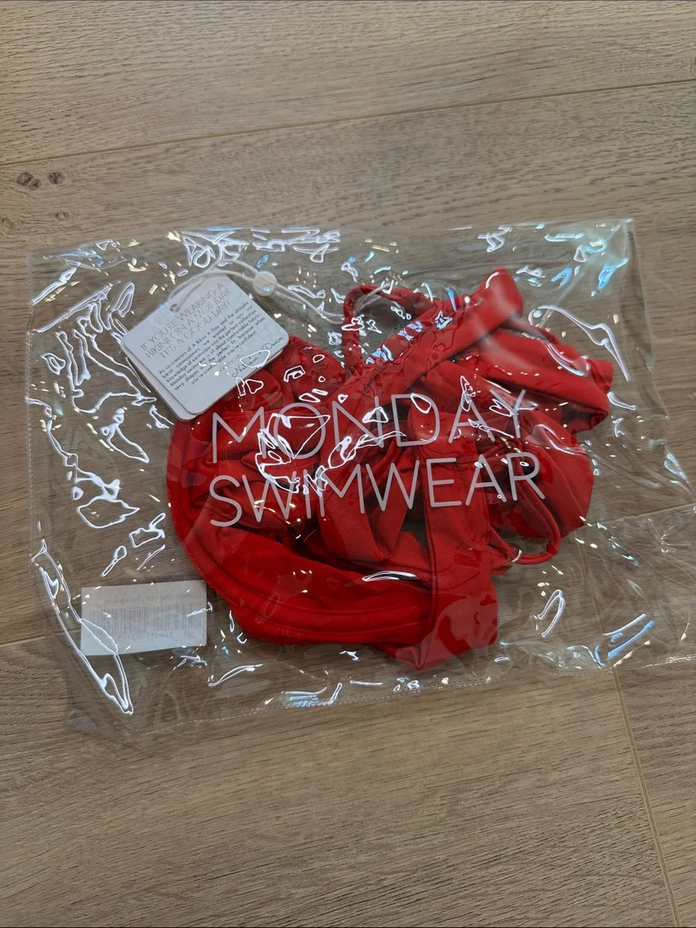 Monday Swimwear red underwire